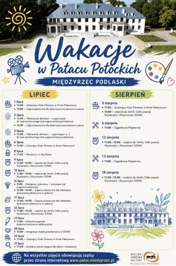 W tygodniu (3-7 sierpnia):