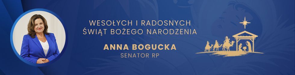 Życzenia bożonarodzeniowe - Anna Bogucka Senator RP 